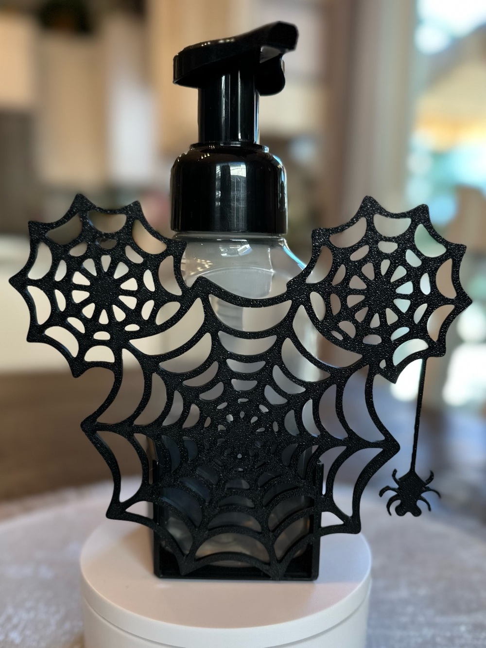 Disney Mickey Spider Web Foaming Soap Holder for Bath & Body Works Bottles - Picture 4 of 8